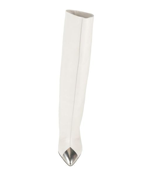 Isabel Marant White Boot Leather