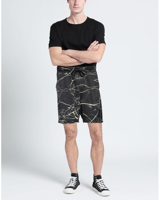 Les Hommes Black Shorts & Bermuda Shorts for men