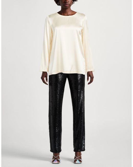 Maliparmi White Top Silk, Elastane