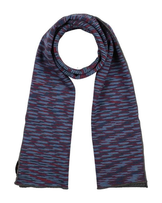 Missoni Blue Scarf Cotton, Viscose for men