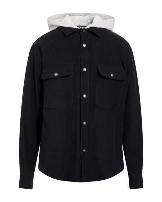 Palm Angels Blue Jacket Cotton for men