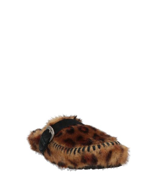 Taji Brown Mules & Clogs Leather