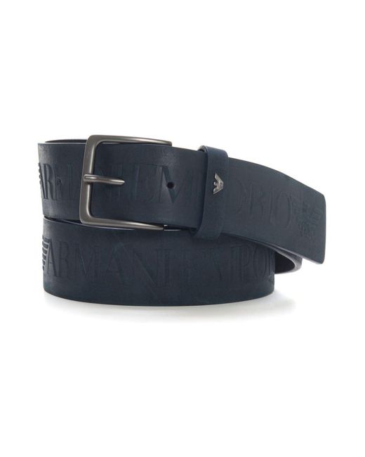 Cinturón Emporio Armani de hombre de color Azul | Lyst