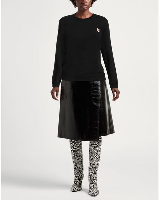 Maison Kitsuné Black Sweatshirt Cotton