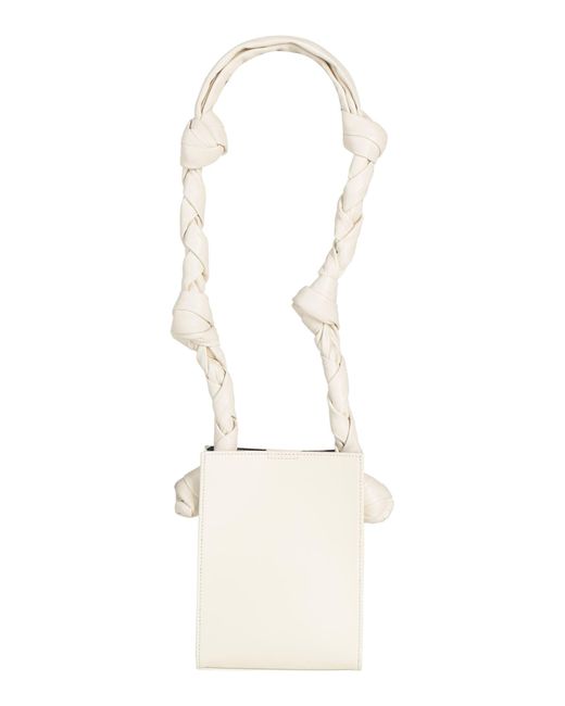 Jil Sander White Ivory Shoulder Bag Calfskin