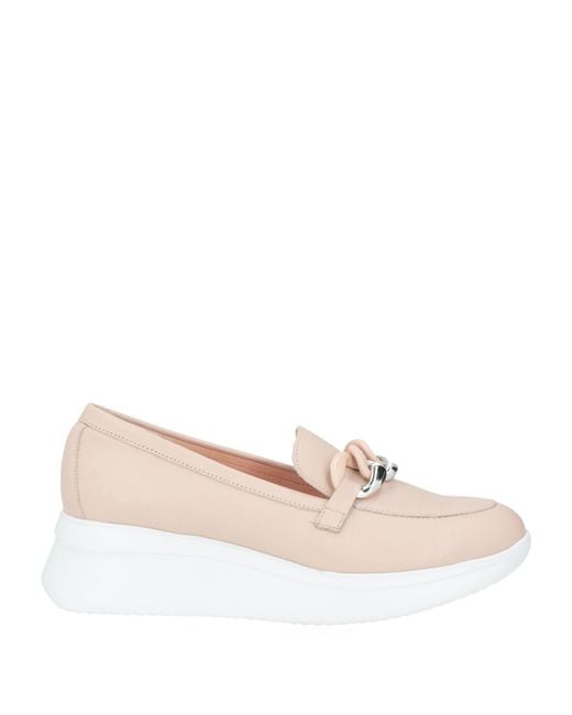 Callaghan Natural Blush Loafers Leather