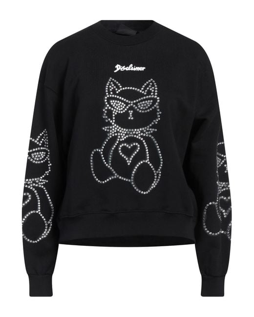 Sudadera DISCLAIMER de color Black