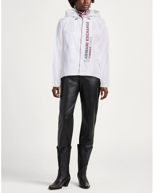 ARMANI EXCHANGE White Jacke & Anorak