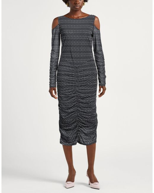 Patrizia Pepe Gray Midi Dress