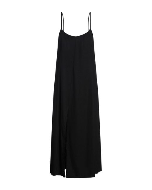 Our Legacy Black Midi Dress Silk