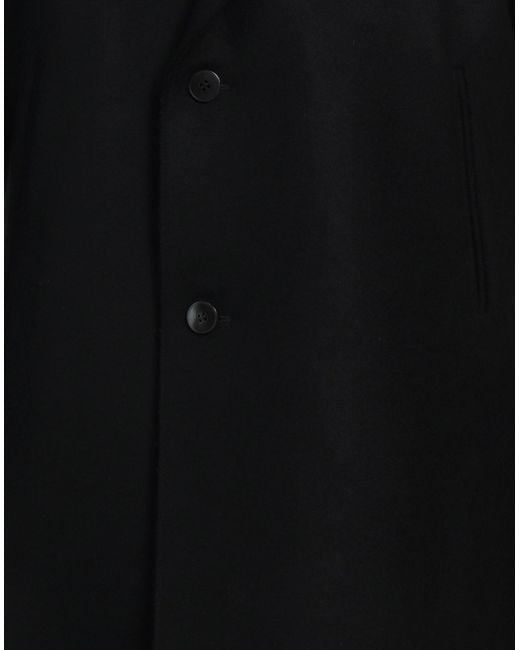 SAPIO Black Coat Wool for men