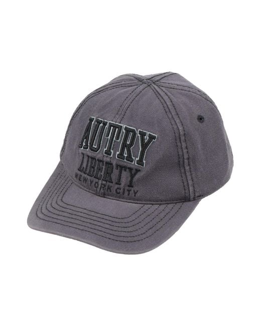 Autry Gray Hat Cotton, Polyester for men