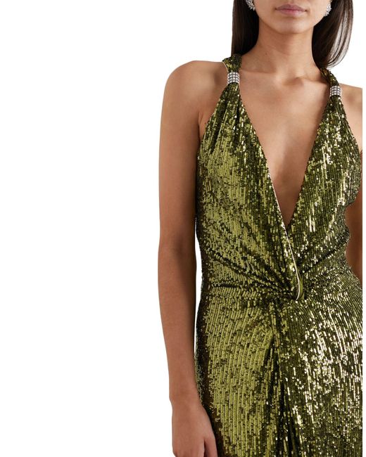 Dundas Long Dress in Green | Lyst