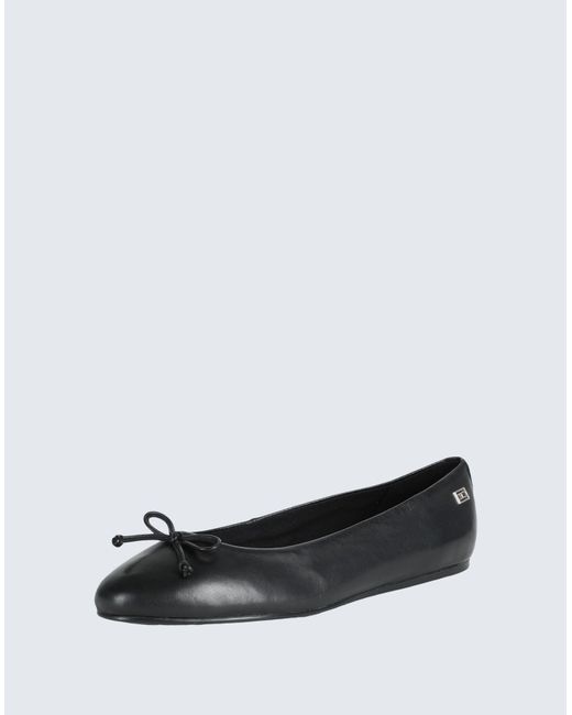 Tommy Hilfiger Black Ballet Flats