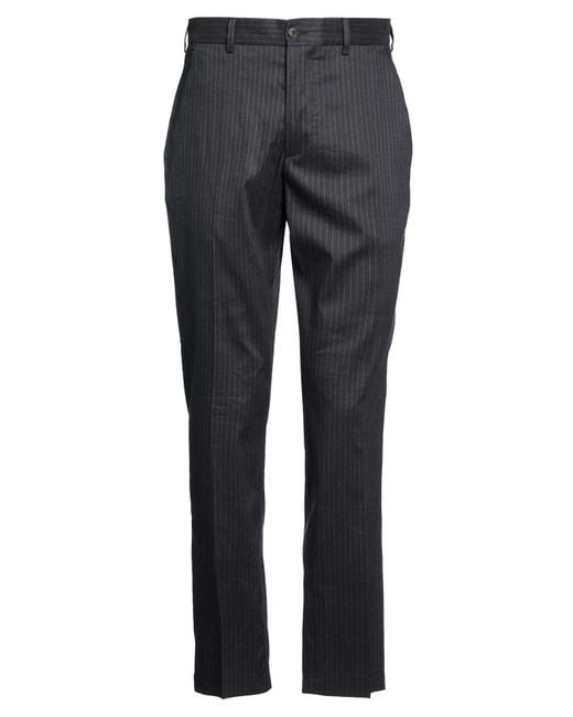 Messagerie Gray Pants Cotton, Polyamide, Elastane for men