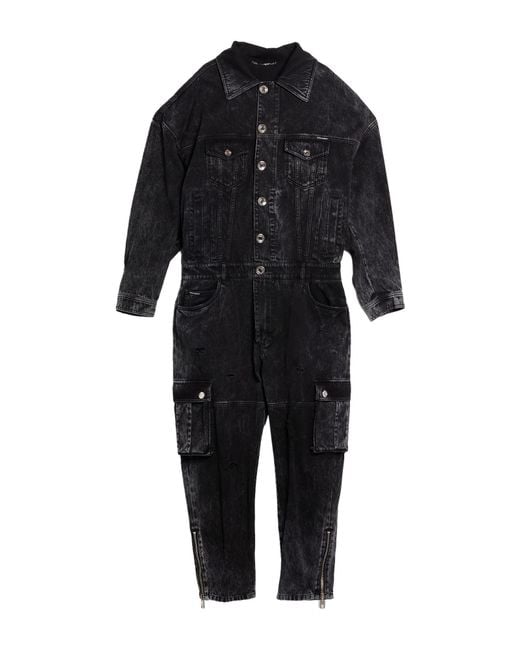 Dolce & Gabbana Black Jumpsuit Cotton for men