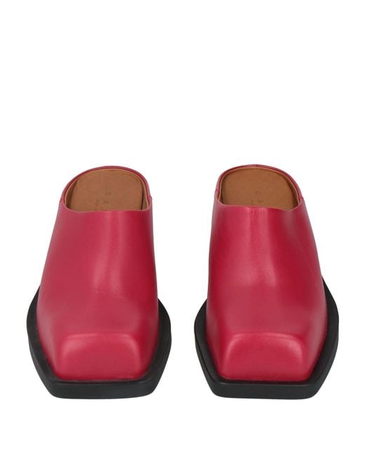 Marni Red Mules & Clogs