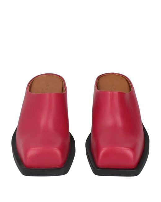 Marni Red Mules & Clogs