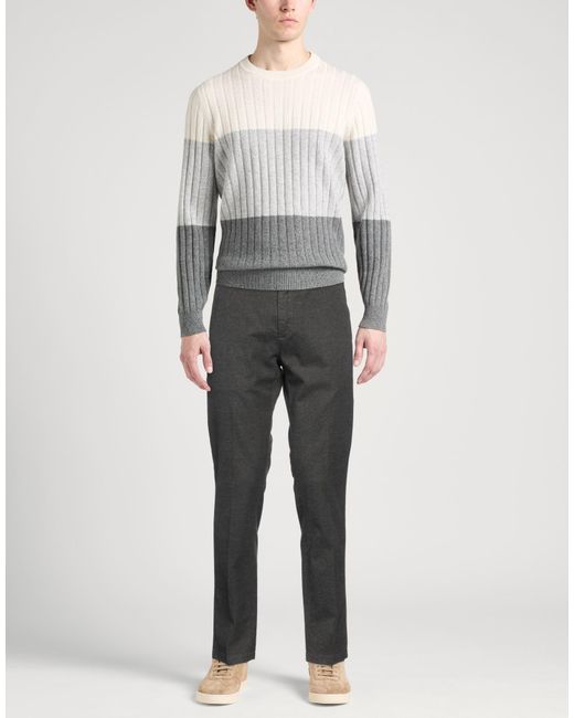 Siviglia Gray Pants Cotton, Polyester, Elastane for men