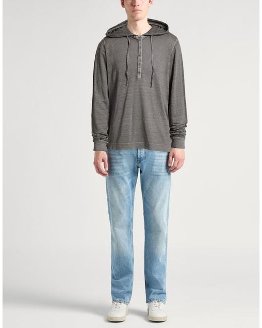120% Lino Gray T-Shirt Linen for men