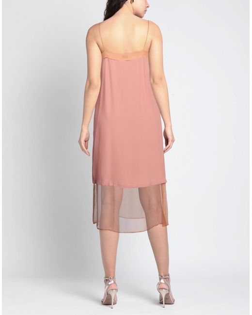 Dries Van Noten Pink Midi-Kleid