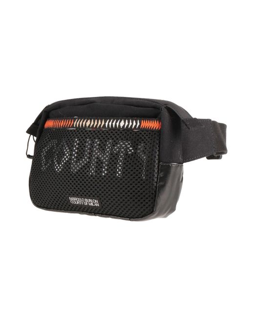 Marcelo Burlon Black Belt Bag Textile Fibers for men