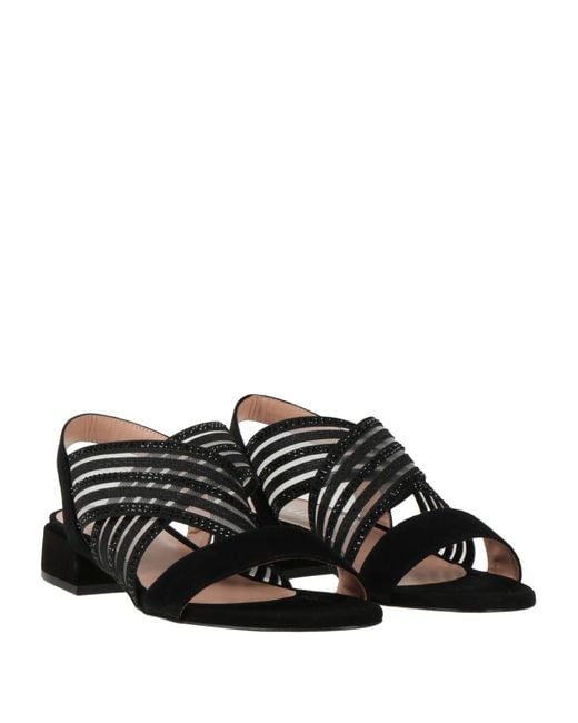 Pollini Black Sandals
