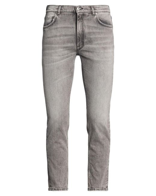 Grifoni Gray Jeans Cotton, Elastane for men