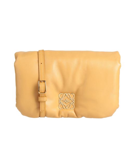 Loewe Natural Camel Cross-Body Bag Leather