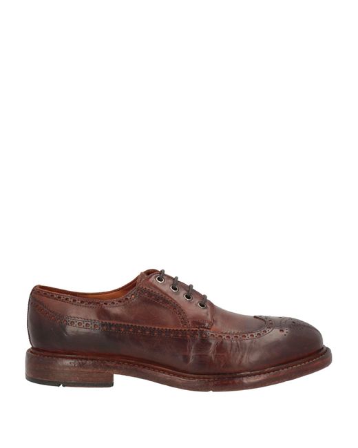 Eleventy lace-up leather derby shoes - Brown