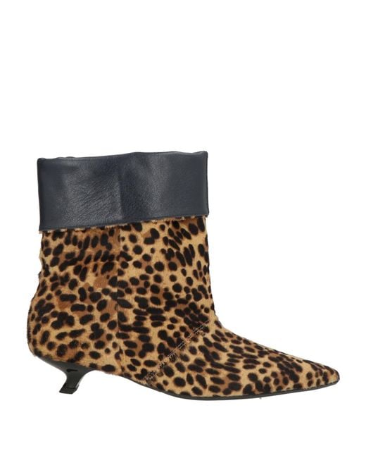ROTUE Brown Ankle Boots Leather