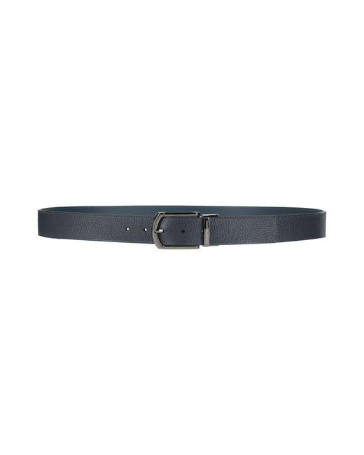 Emporio Armani Blue Belt Cow Leather for men