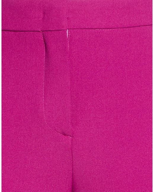 Iceberg Pink Fuchsia Pants Polyester, Viscose, Elastane