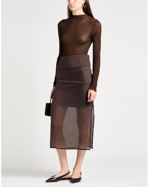 Gonna Midi di Peserico in Brown