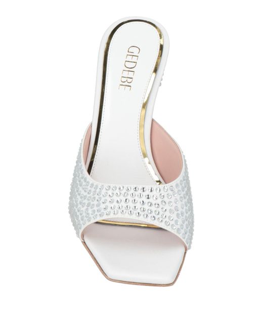Gedebe White Sandals