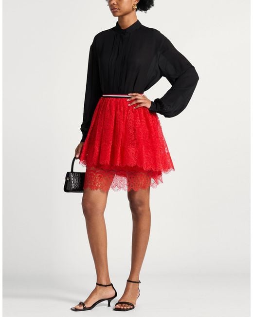 Ermanno Scervino Red Mini Skirt