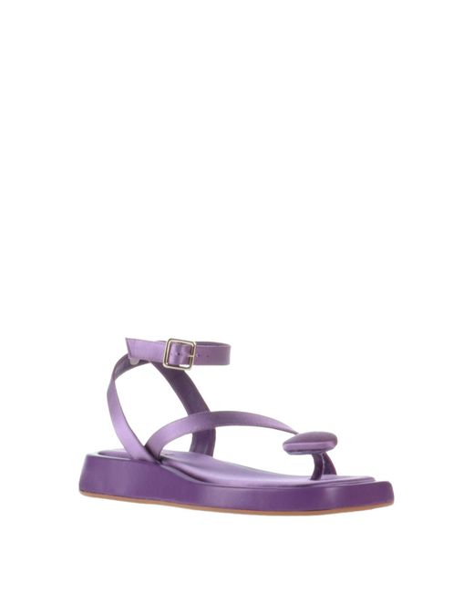 GIA RHW Purple Thong Sandal