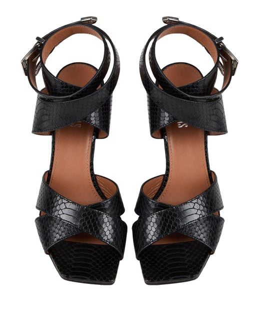 Paris Texas Black Sandals Leather