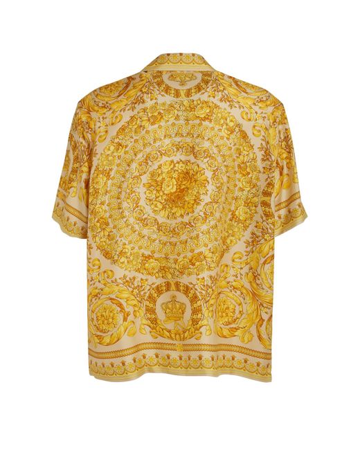 Camicia di Versace in Yellow da Uomo