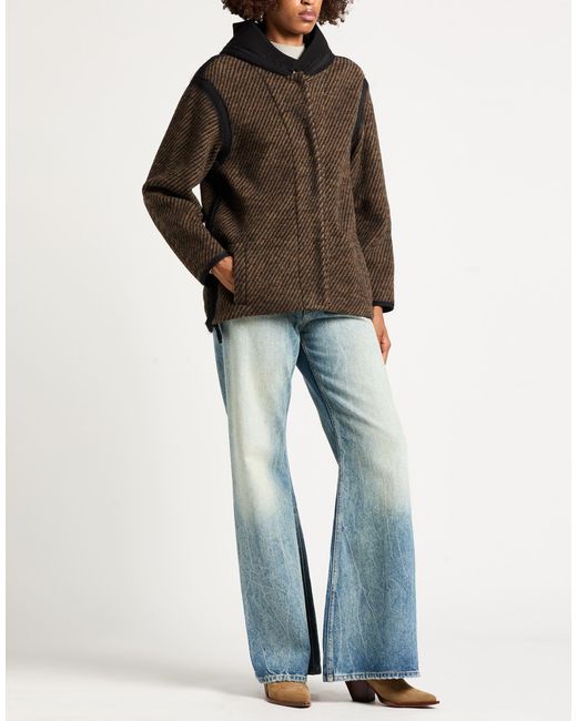 Moorer Brown Jacket Virgin Wool, Polyamide, Viscose, Wool