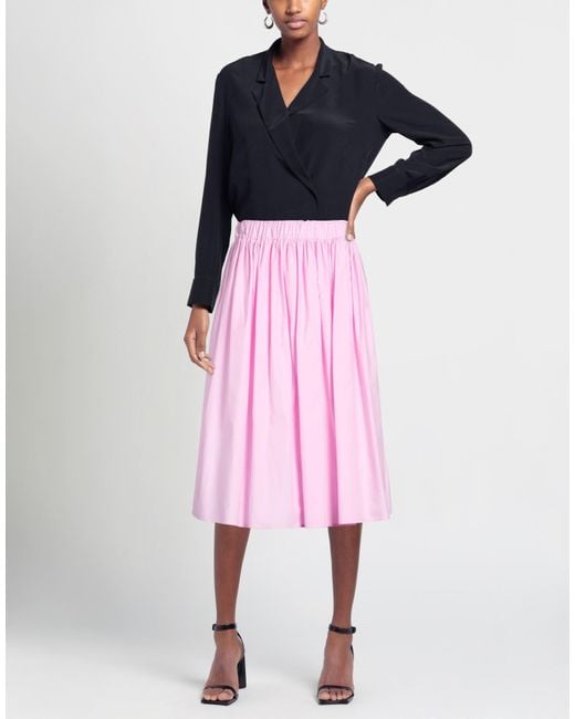 Shirtaporter Pink Midi Skirts