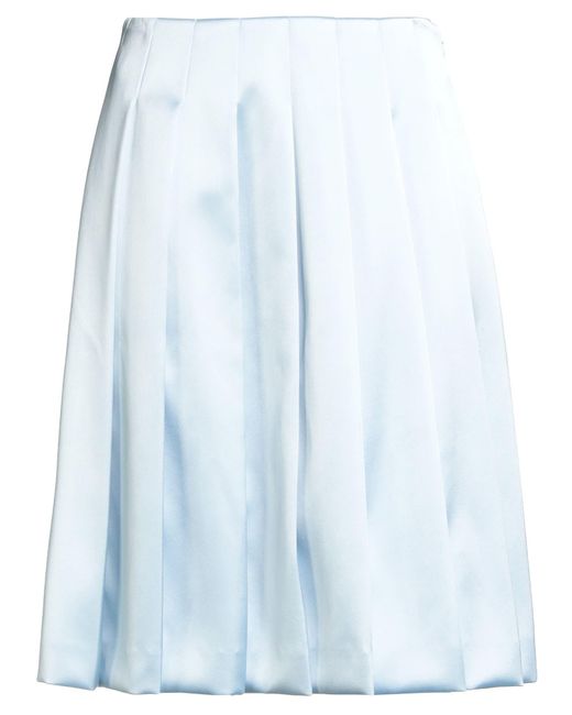 Self-Portrait Blue Midi Skirt