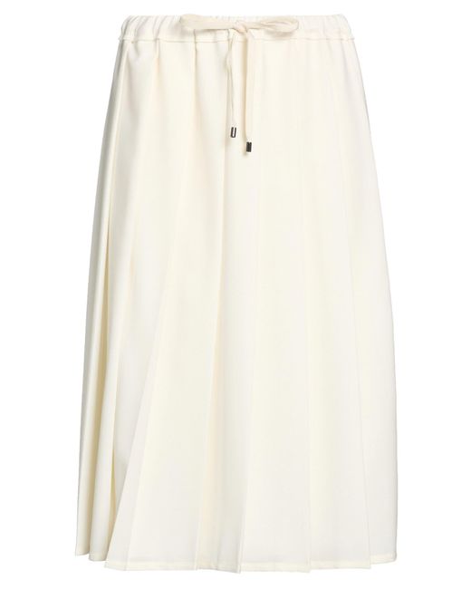 Brunello Cucinelli Natural Midi Skirt
