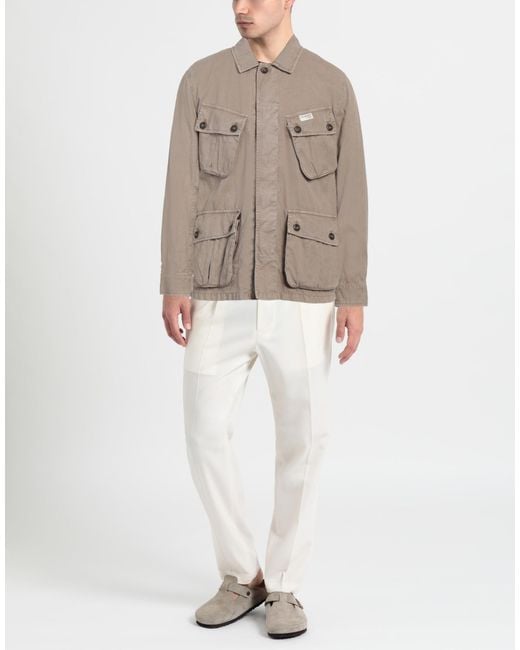 Fay Brown Jacket Cotton, Linen for men