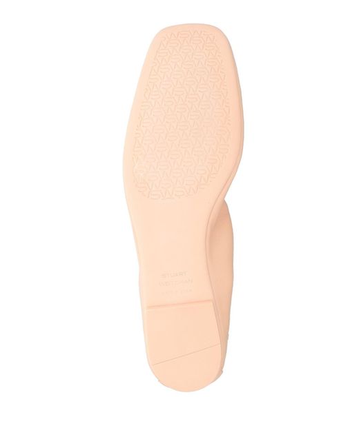 Stuart Weitzman Pink Ballet Flats Leather