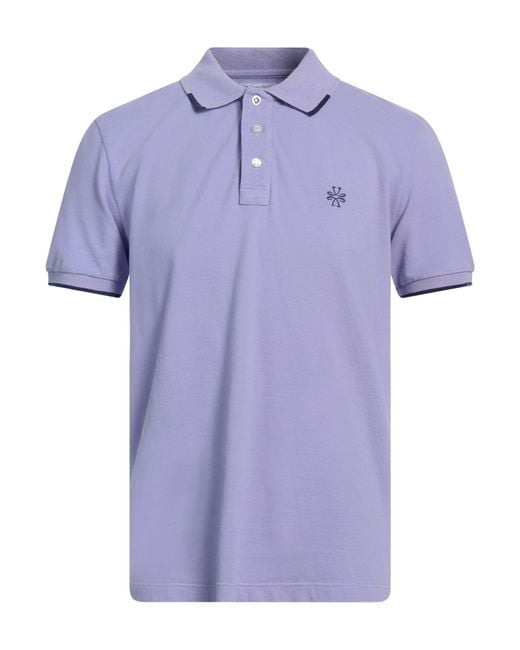 Jacob Cohen Purple Polo Shirt Cotton, Elastane for men