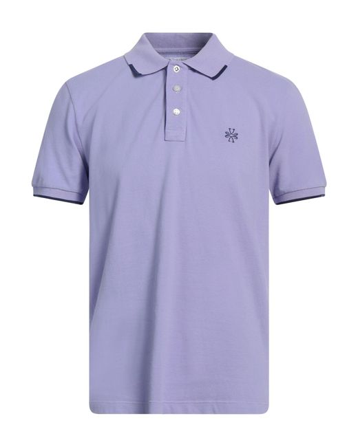 Jacob Cohen Purple Polo Shirt Cotton, Elastane for men