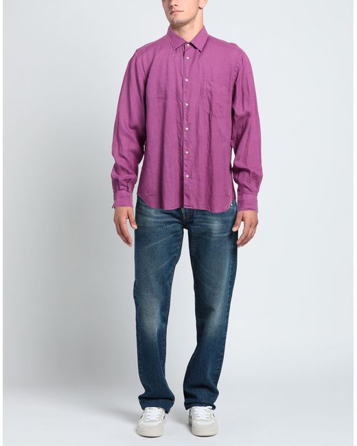 Aspesi Purple Shirt for men