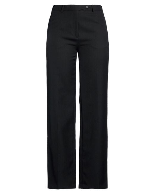 N°21 Black Pants Polyester, Virgin Wool