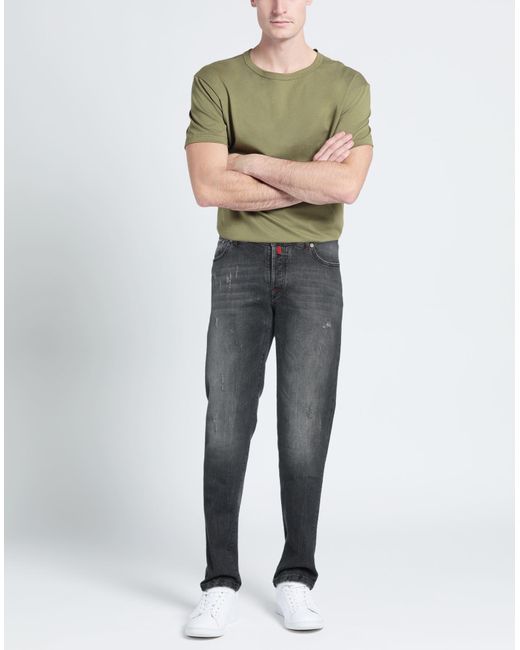 Pantaloni Jeans di Kiton in Gray da Uomo